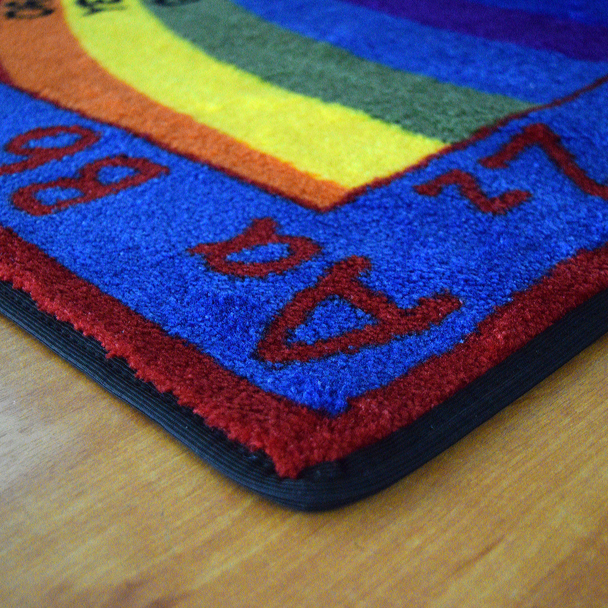 Shine Bright Learning Rainbow Rug - KidCarpet.com