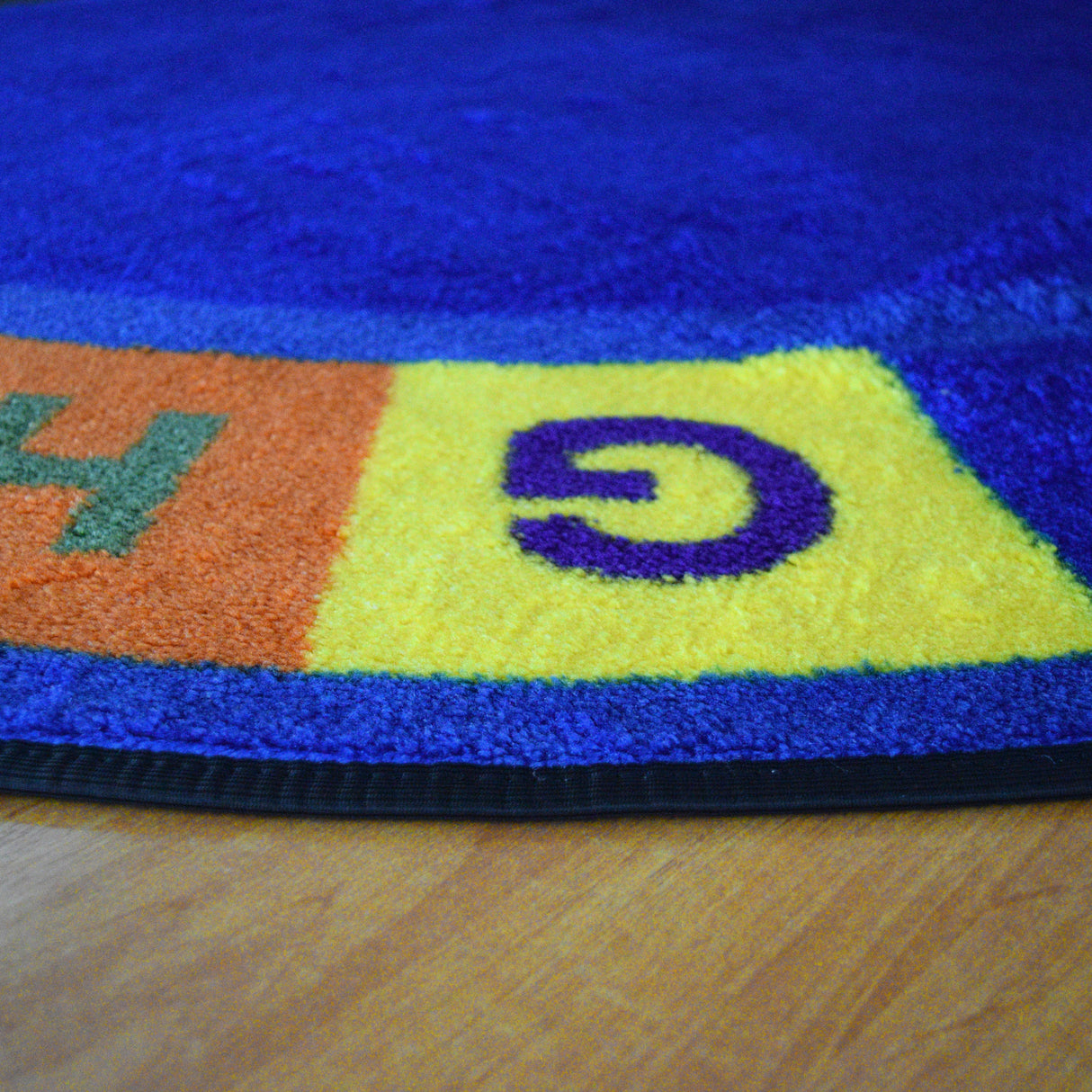 Colors Alphabet Circle Learning Rug - KidCarpet.com
