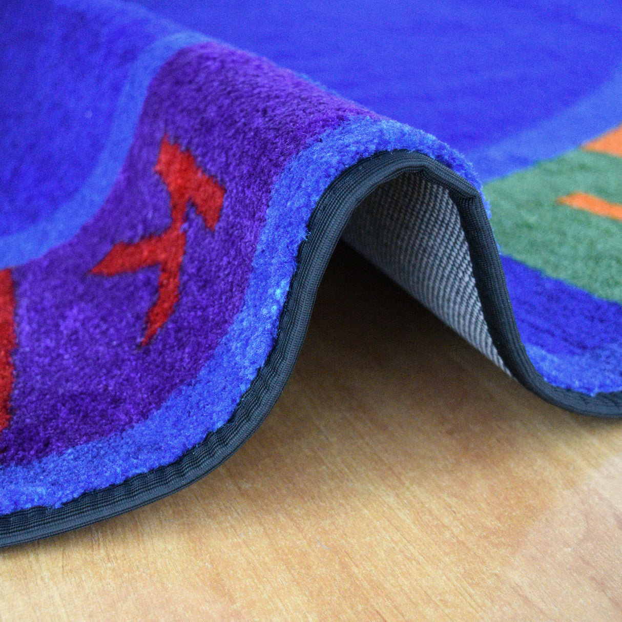 Colors Alphabet Circle Learning Rug - KidCarpet.com