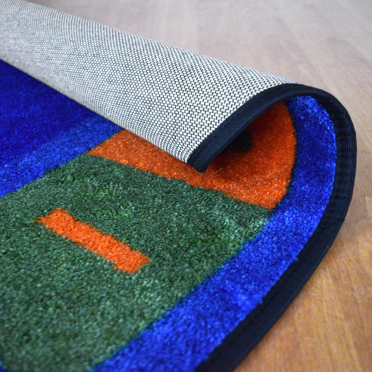 Colors Alphabet Circle Learning Rug - KidCarpet.com
