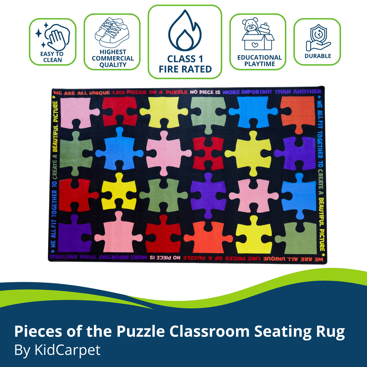 Pieces of the Puzzle Classroom Seating Rug 24 - KidCarpet.com