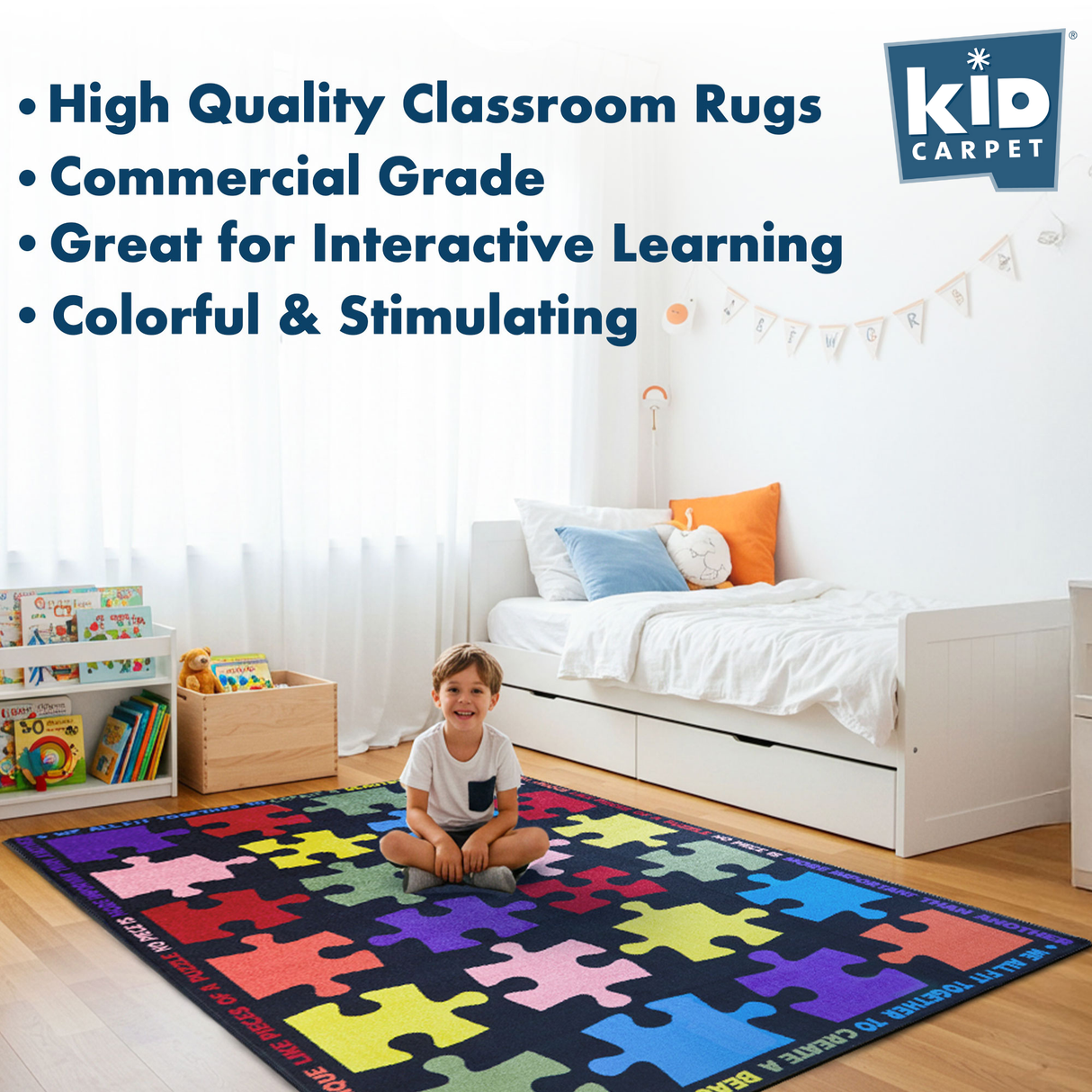 Pieces of the Puzzle Classroom Seating Rug 24 - KidCarpet.com