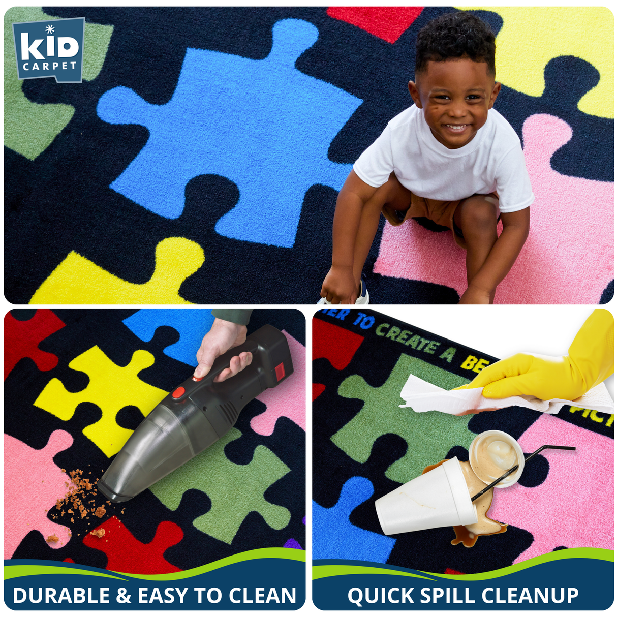 Pieces of the Puzzle Classroom Seating Rug 24 - KidCarpet.com