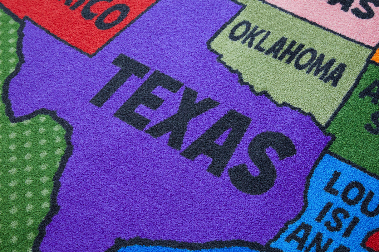 Map of the USA Classroom Rug - KidCarpet.com