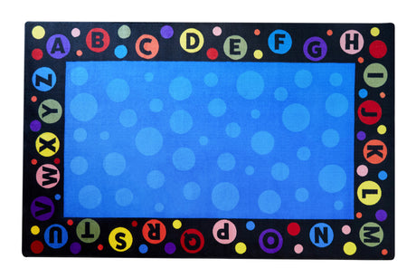 Alphabet Bubbles Classroom Rug - KidCarpet.com