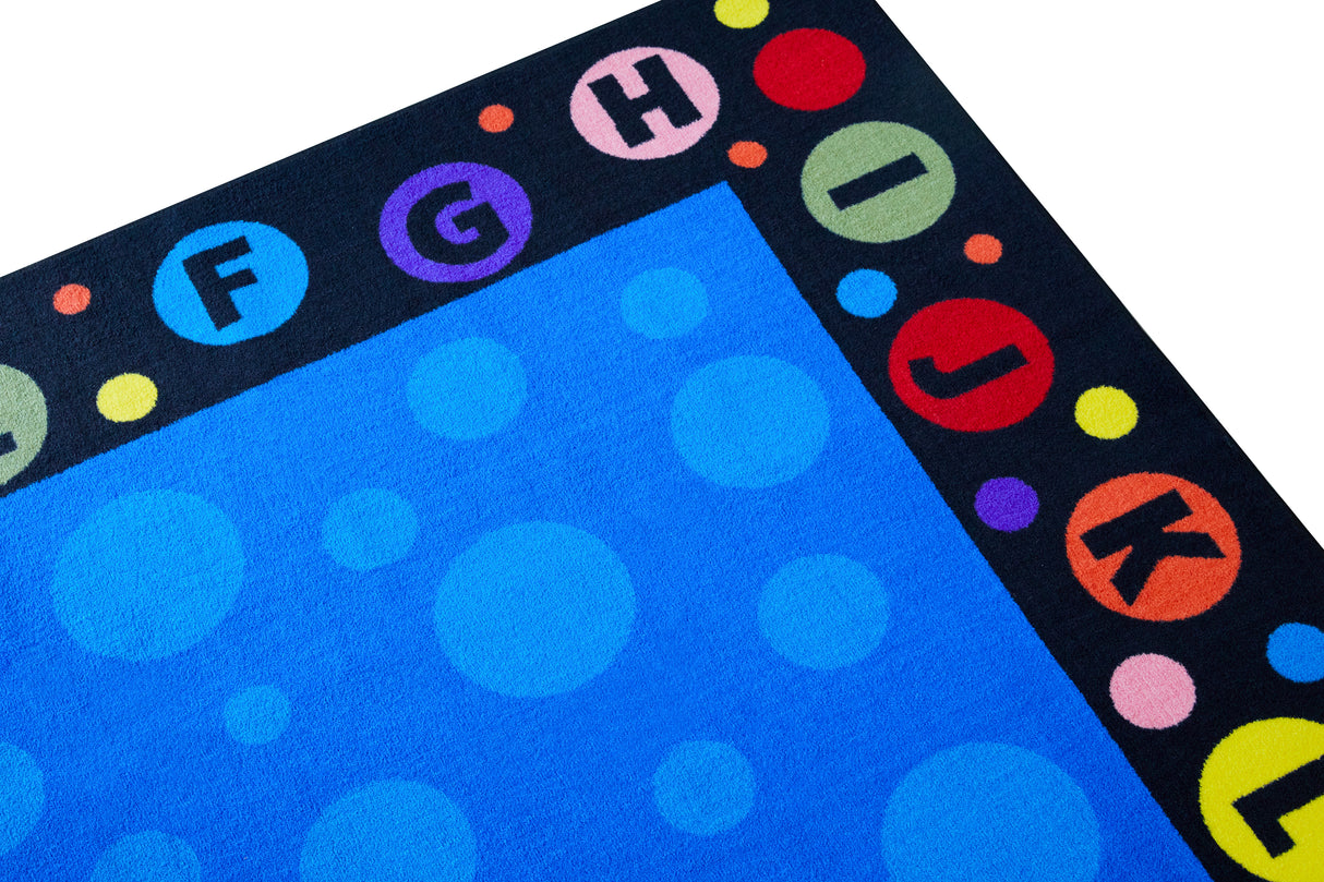 Alphabet Bubbles Classroom Rug