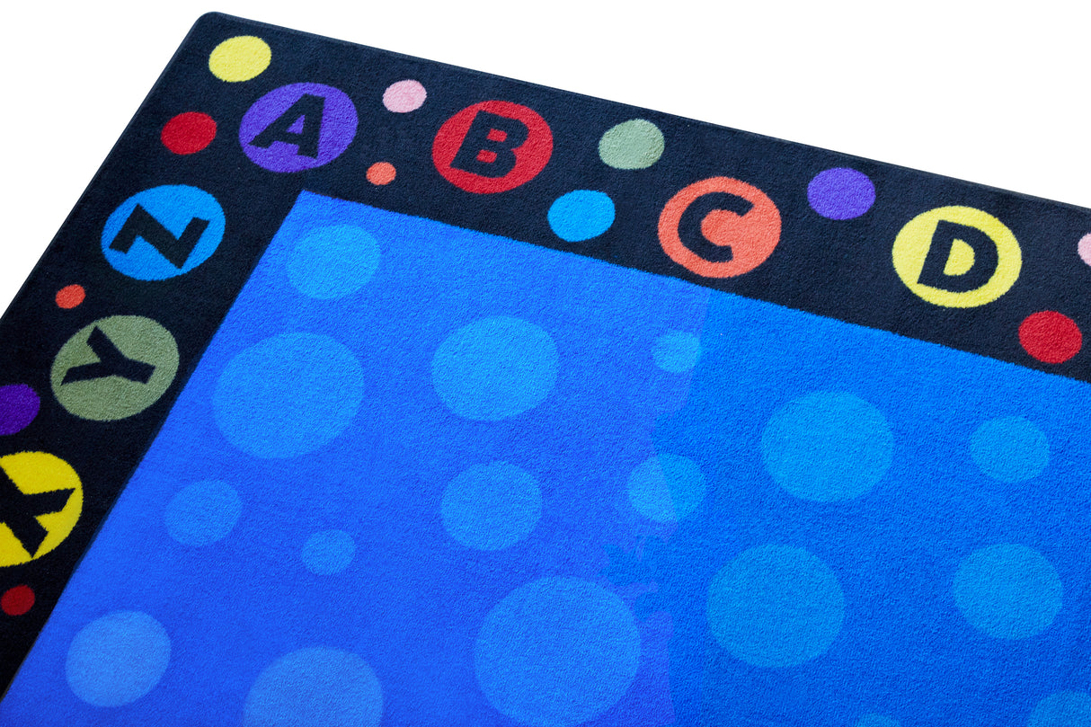 Alphabet Bubbles Classroom Rug - KidCarpet.com
