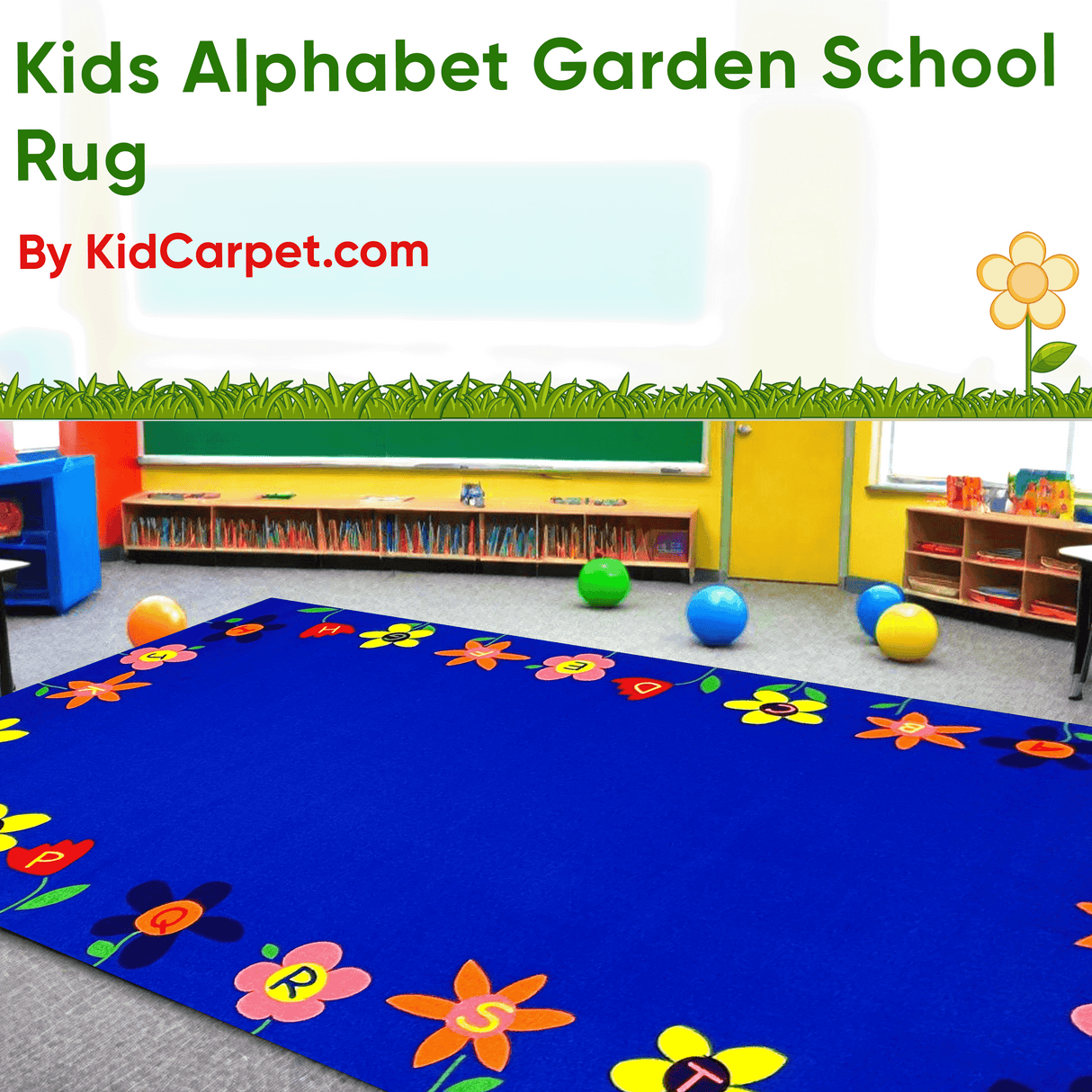Alphabet Garden School Rug - KidCarpet.com