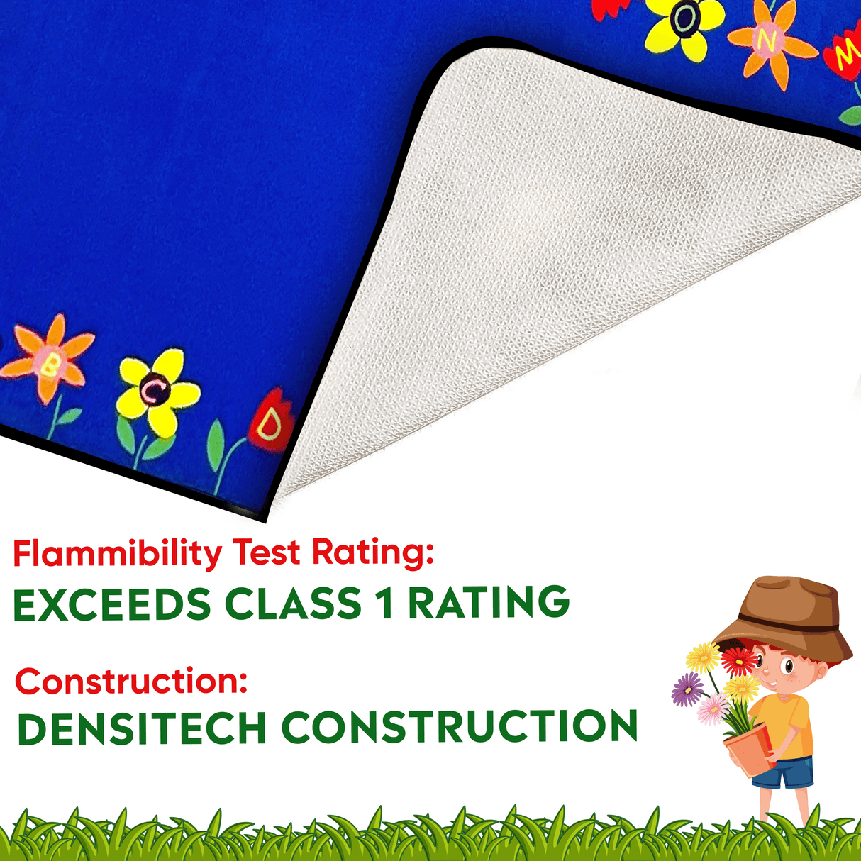Alphabet Garden School Rug - KidCarpet.com