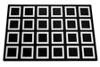 Black and White Squares Classroom Seating Rug 24 - KidCarpet.com