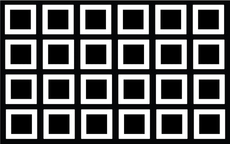 *TEST PRINT* Black and White Squares Classroom Seating Rug 24 - KidCarpet.com