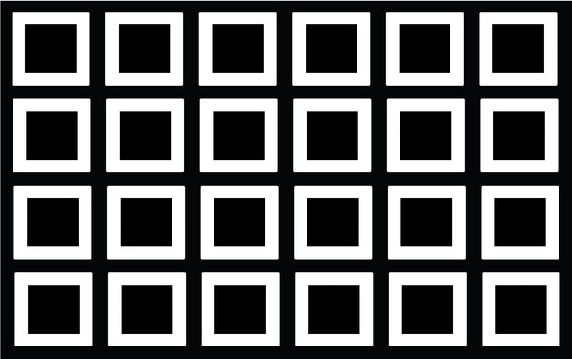 *TEST PRINT* Black and White Squares Classroom Seating Rug 24 - KidCarpet.com