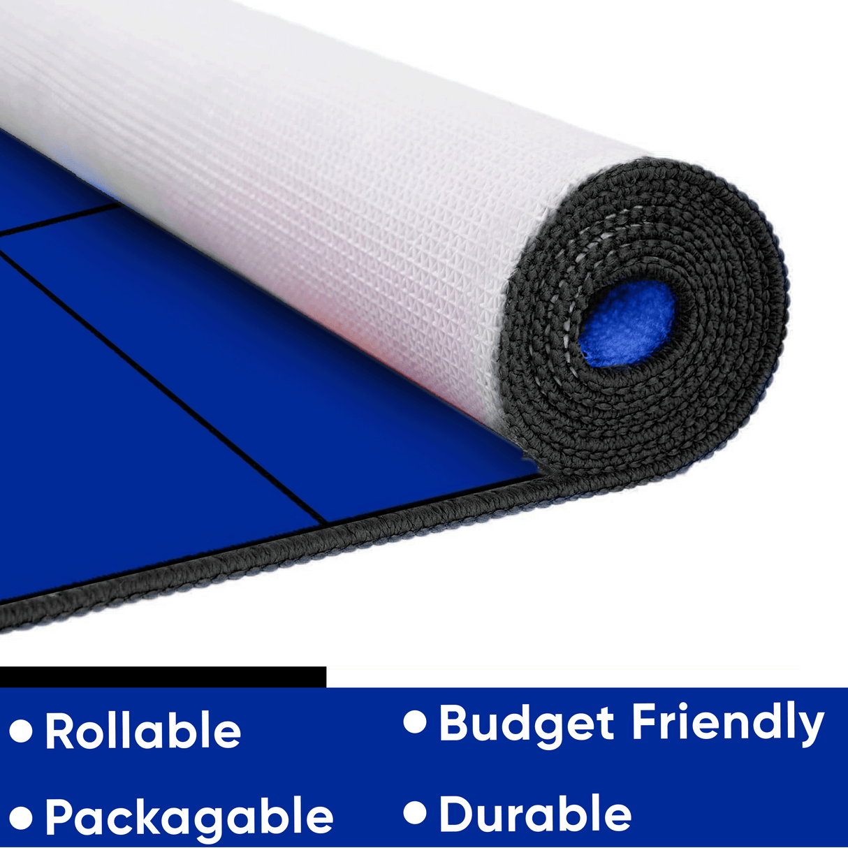 Blocks Seating Rug BLUE With 24 Squares