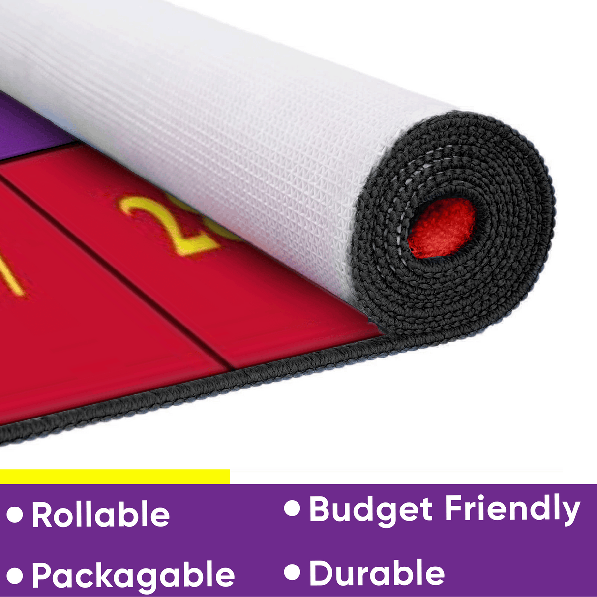 Classroom Seating Rug With 30 Squares BRIGHT