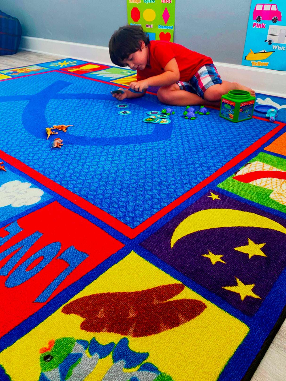 Bible Squares Christian School Rug