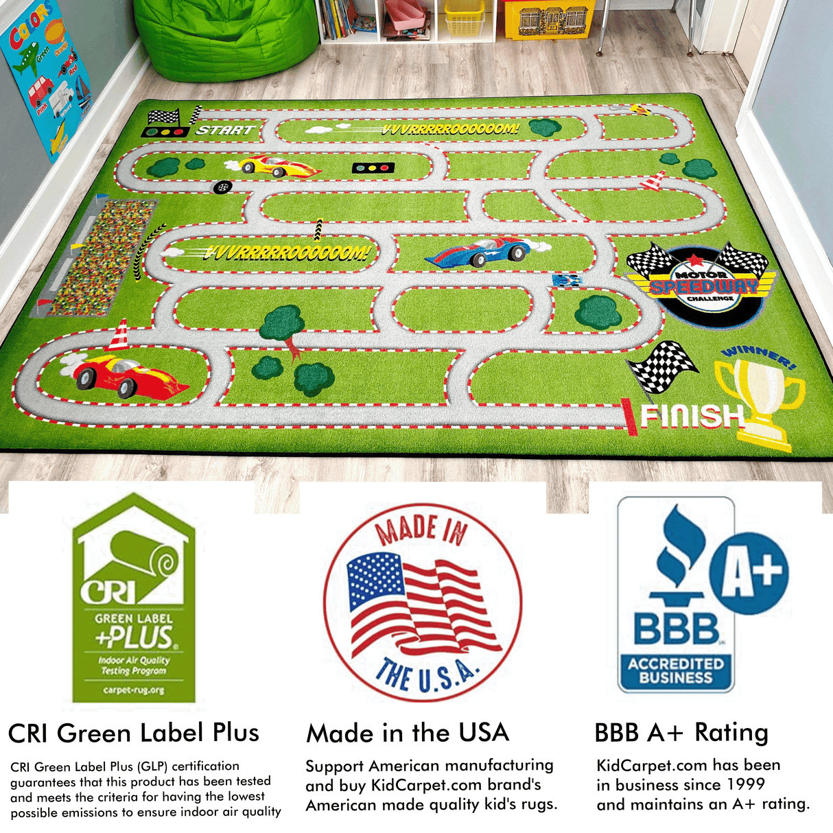 Race Track Maze Rug