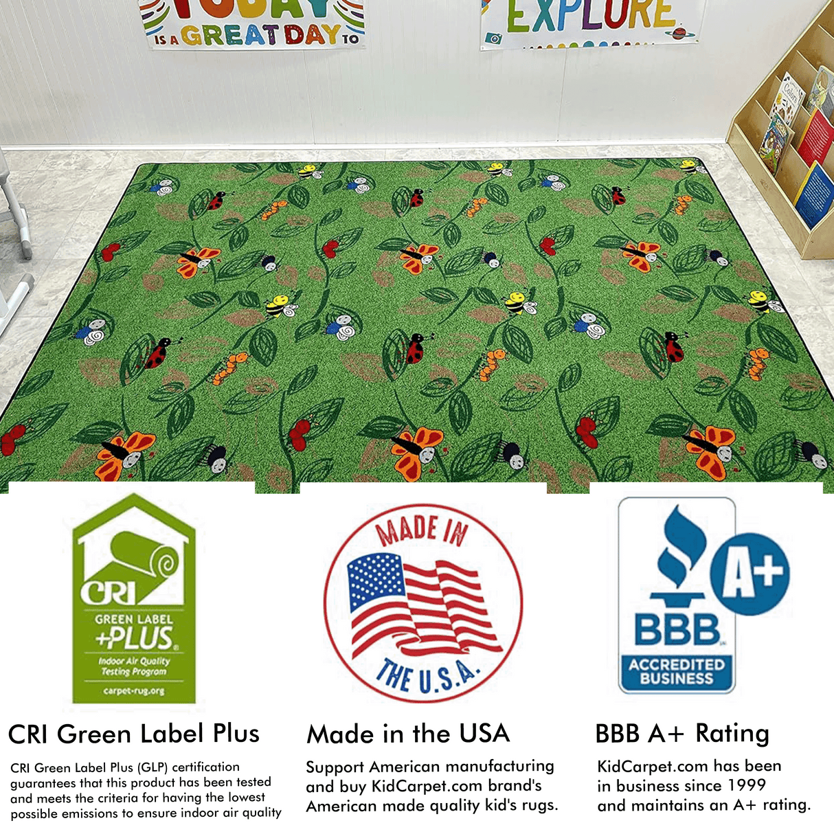 Buzzy Bugs Kids Rug