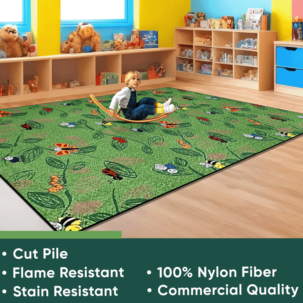 Buzzy Bugs Kids Rug