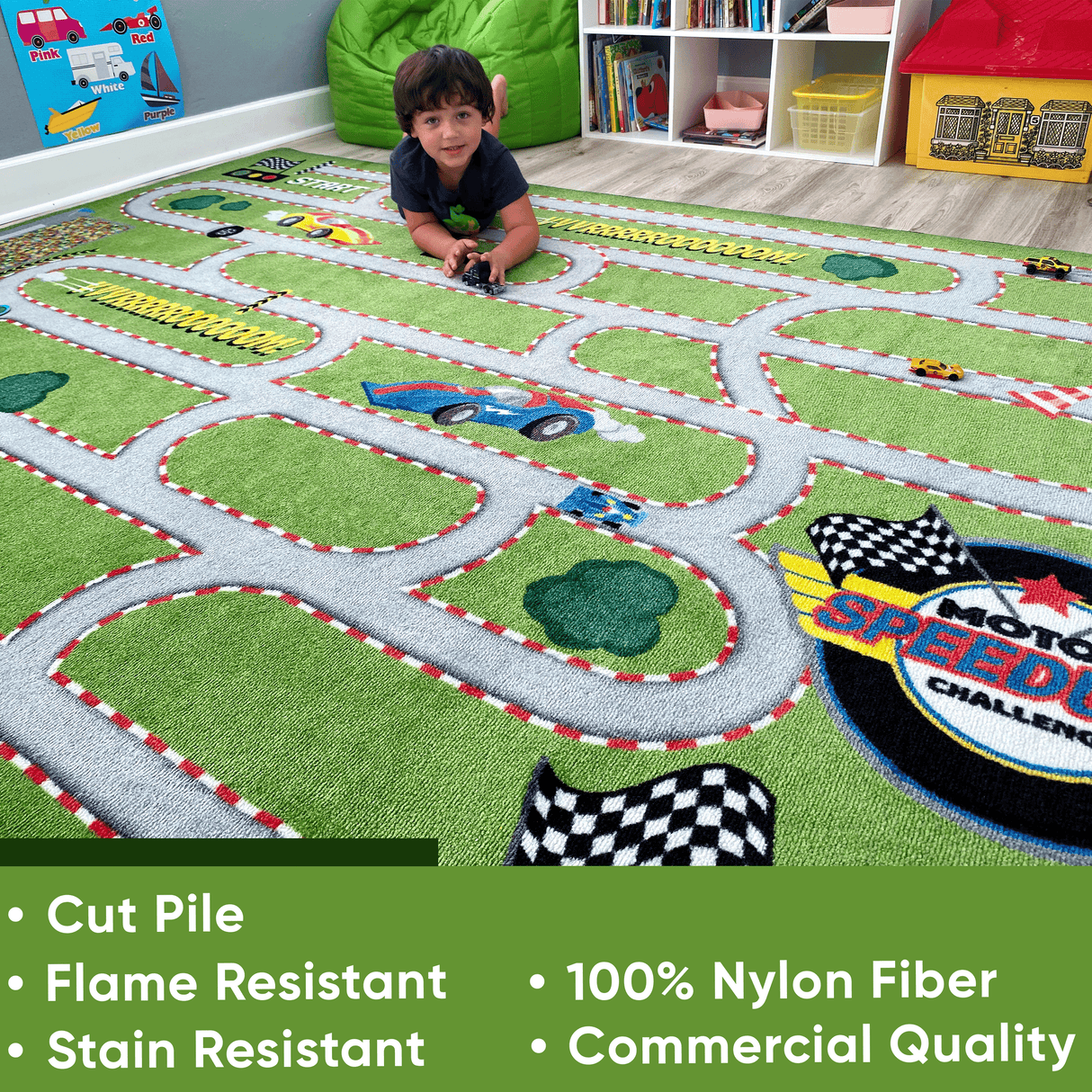 Race Track Maze Rug