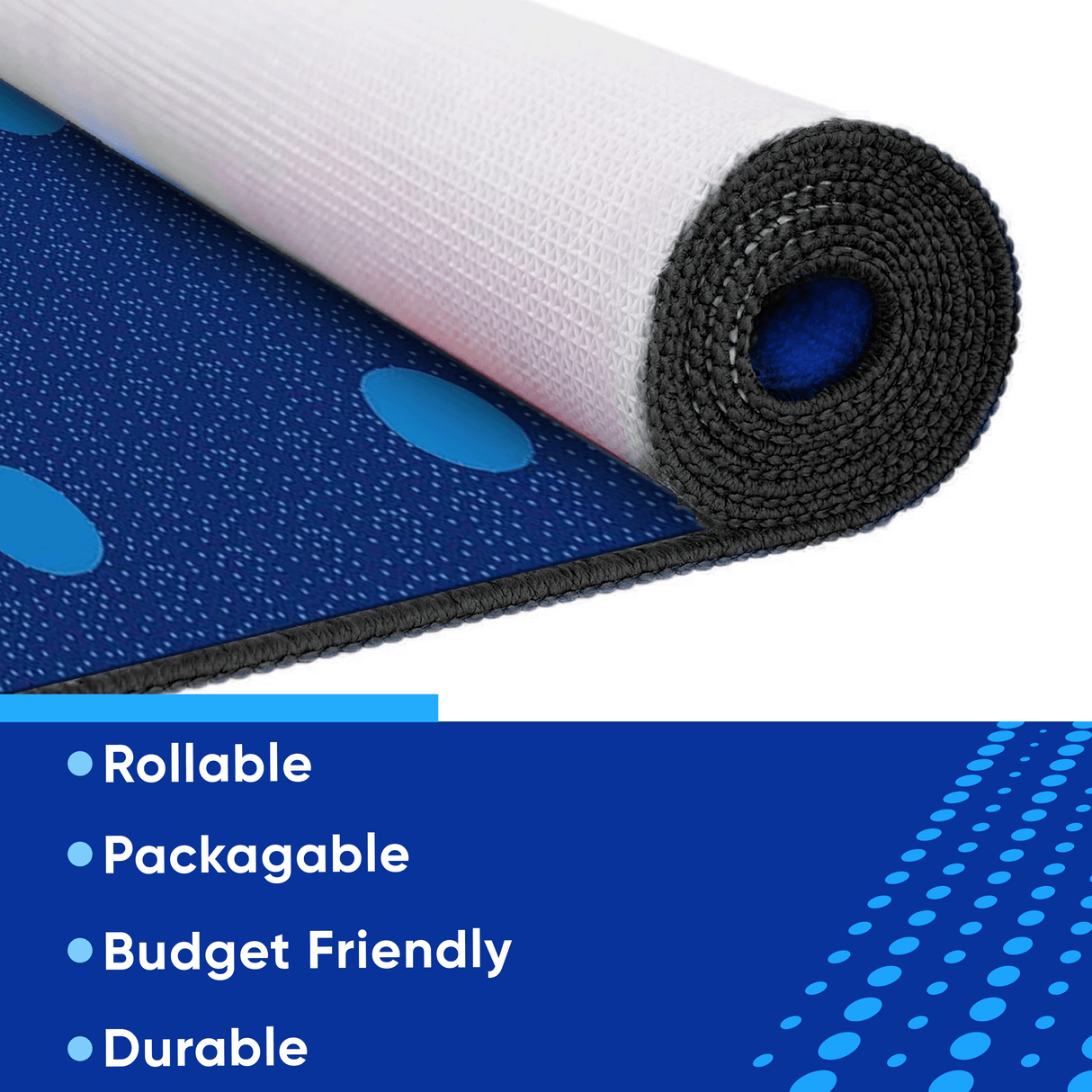 On the Spot Classroom Seating Rug Blue on Blue