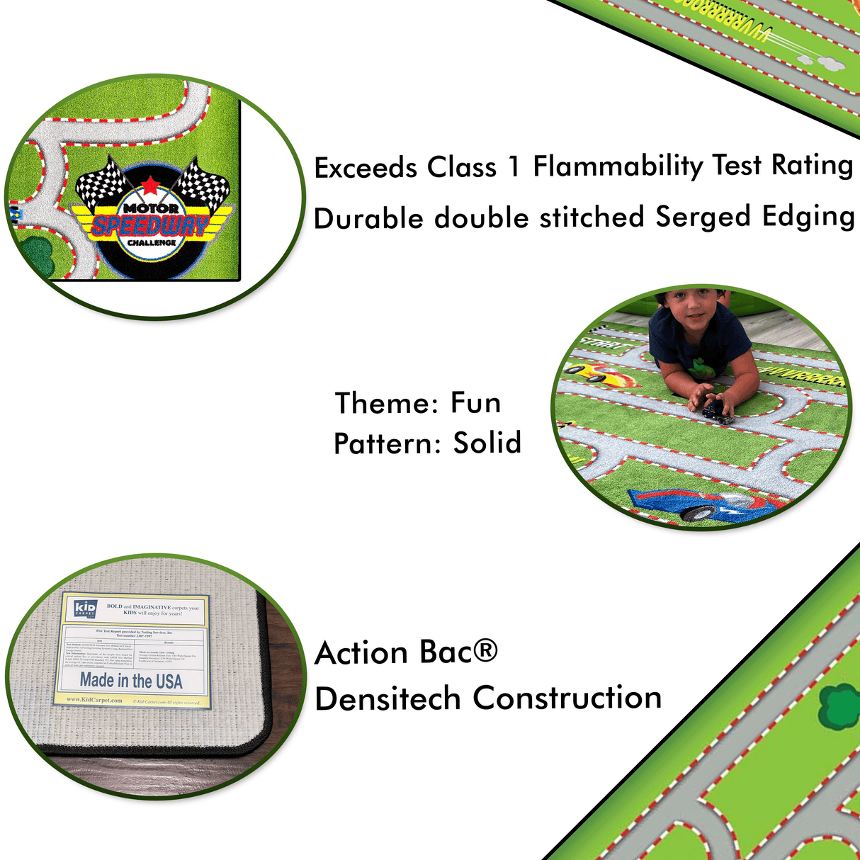 Race Track Maze Rug