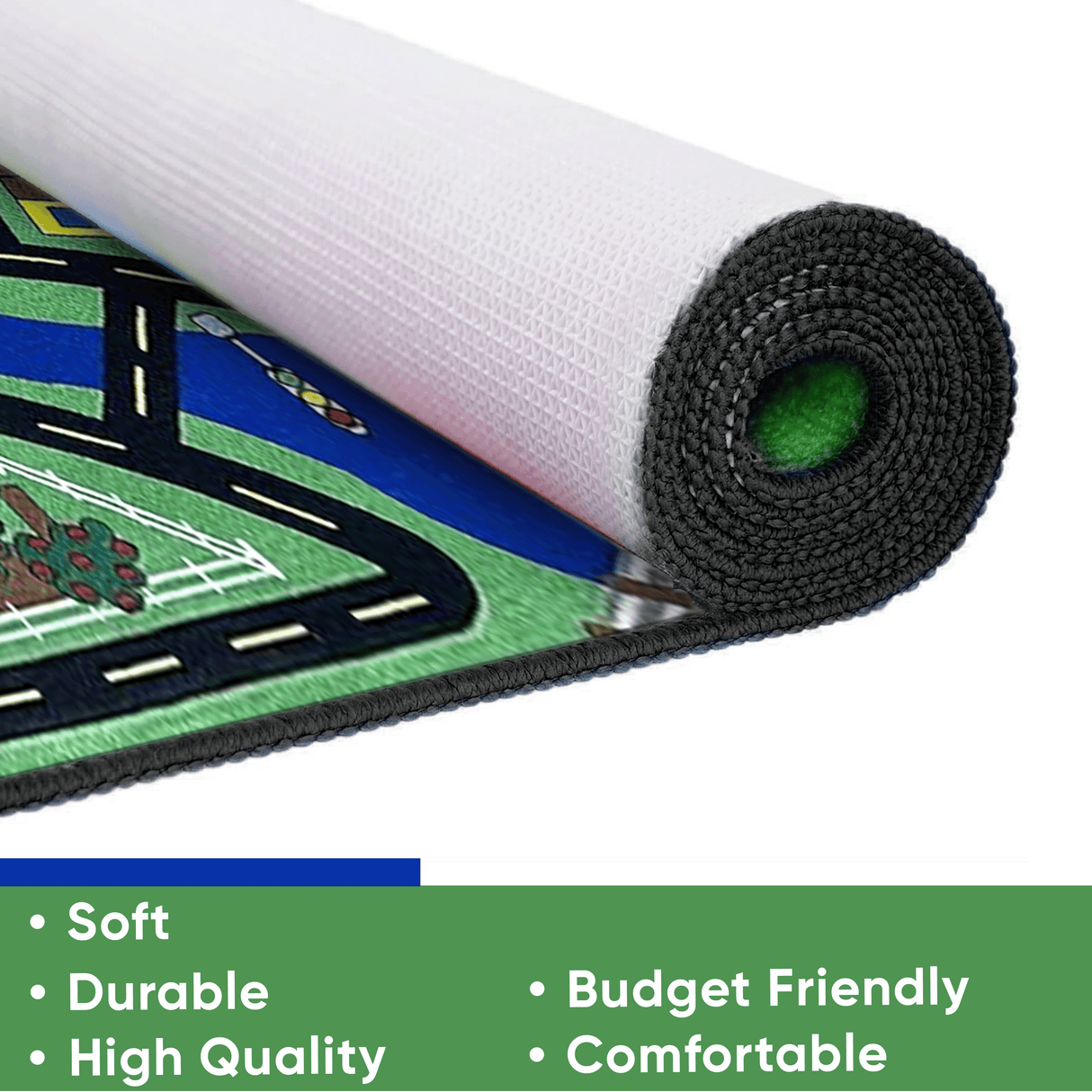 Total Transportation Play Town Rug