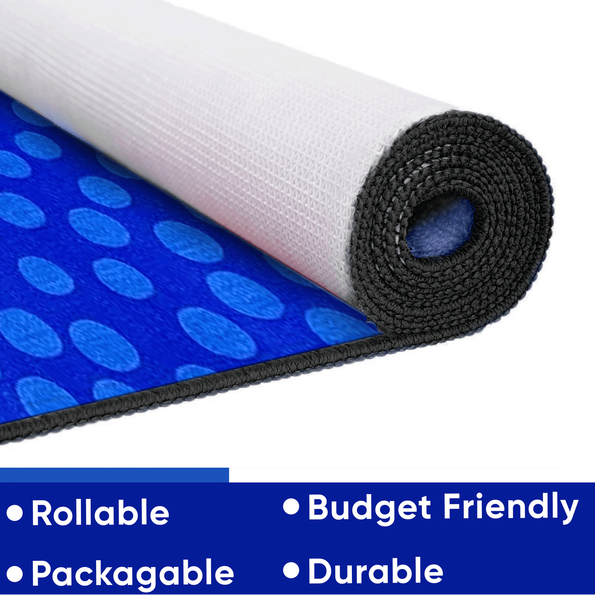 Spots Abound Childrens Rug Blue on Blue