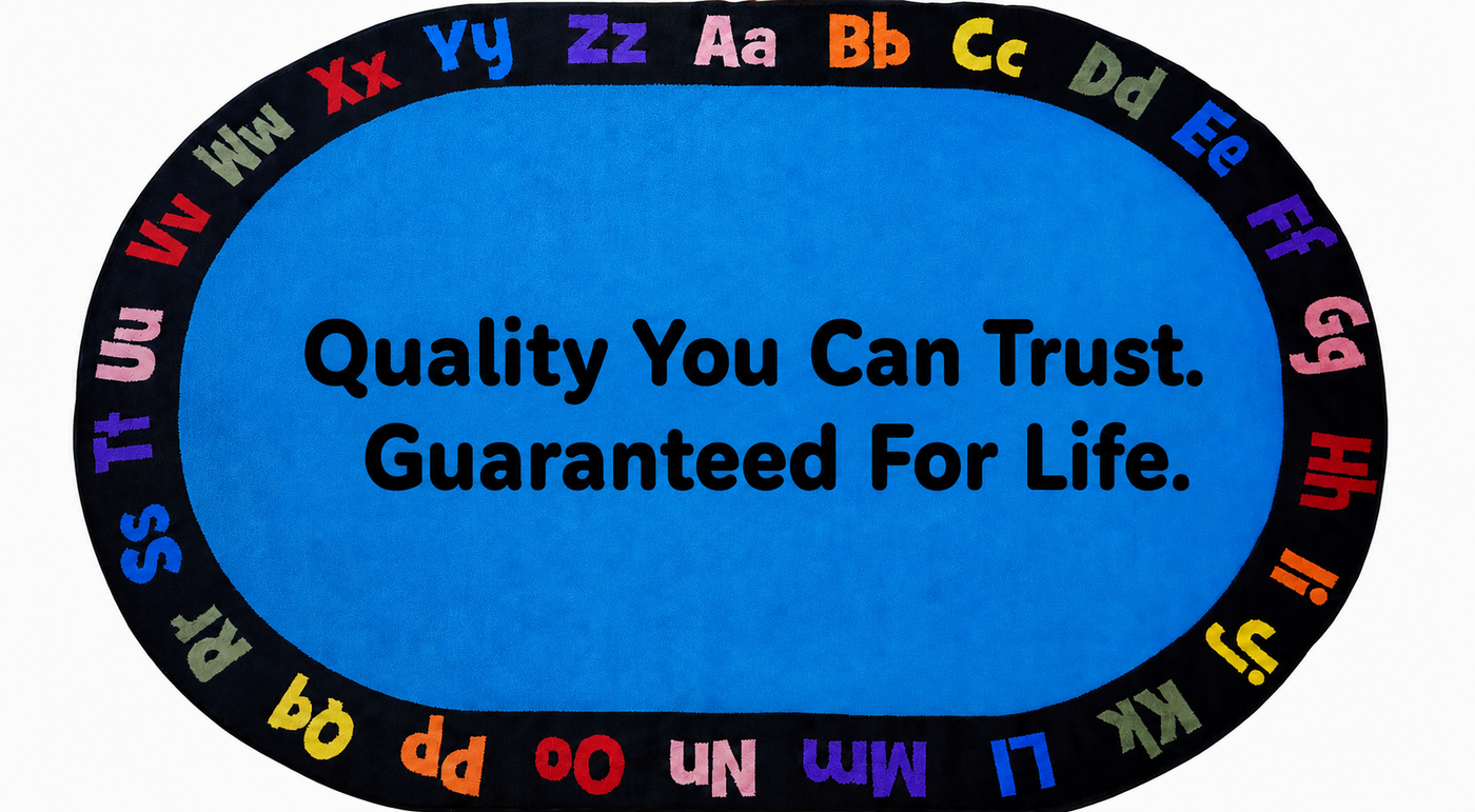 Kidcarpet Classroom rugs. Quality you can trust