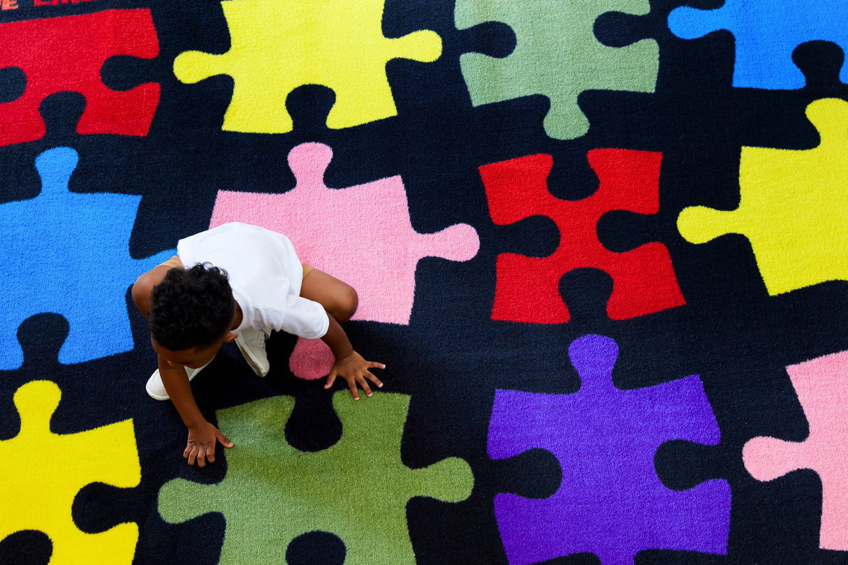 Pieces of the Puzzle Classroom Seating Rug 24 - KidCarpet.com