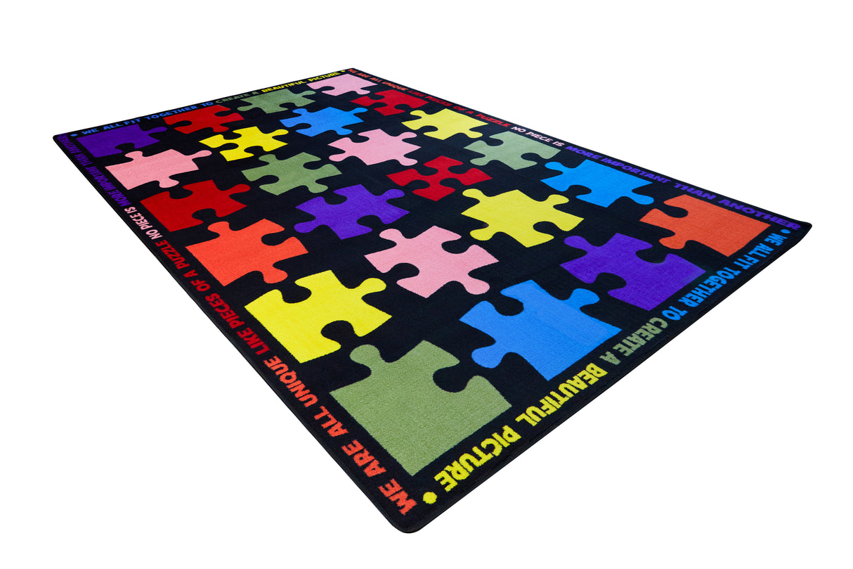 Pieces of the Puzzle Classroom Seating Rug 24 - KidCarpet.com