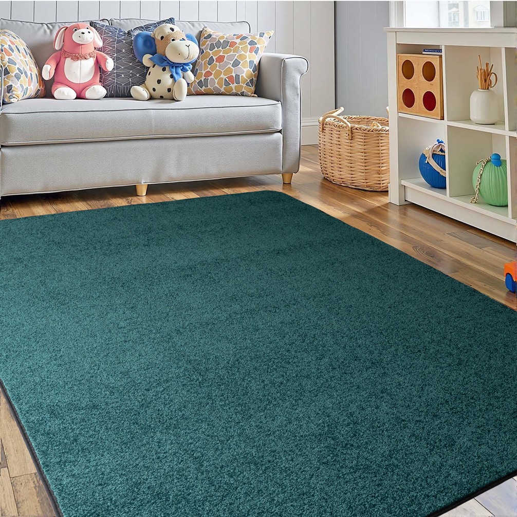 Solid Color Forest Green - KidCarpet.com
