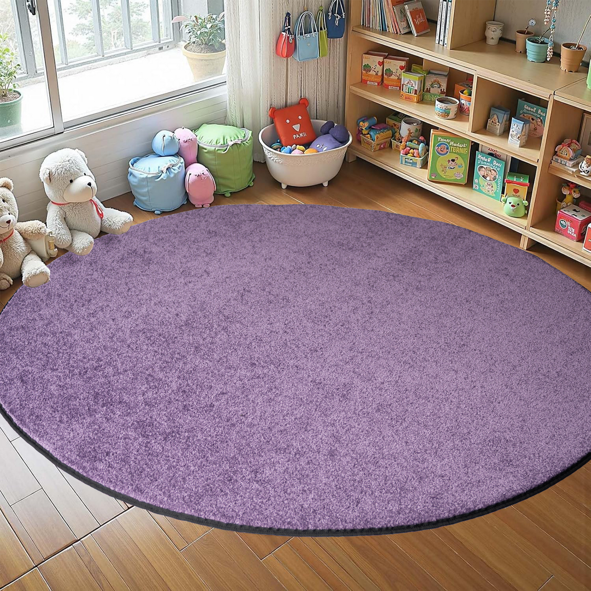 Solid Color Purple - KidCarpet.com