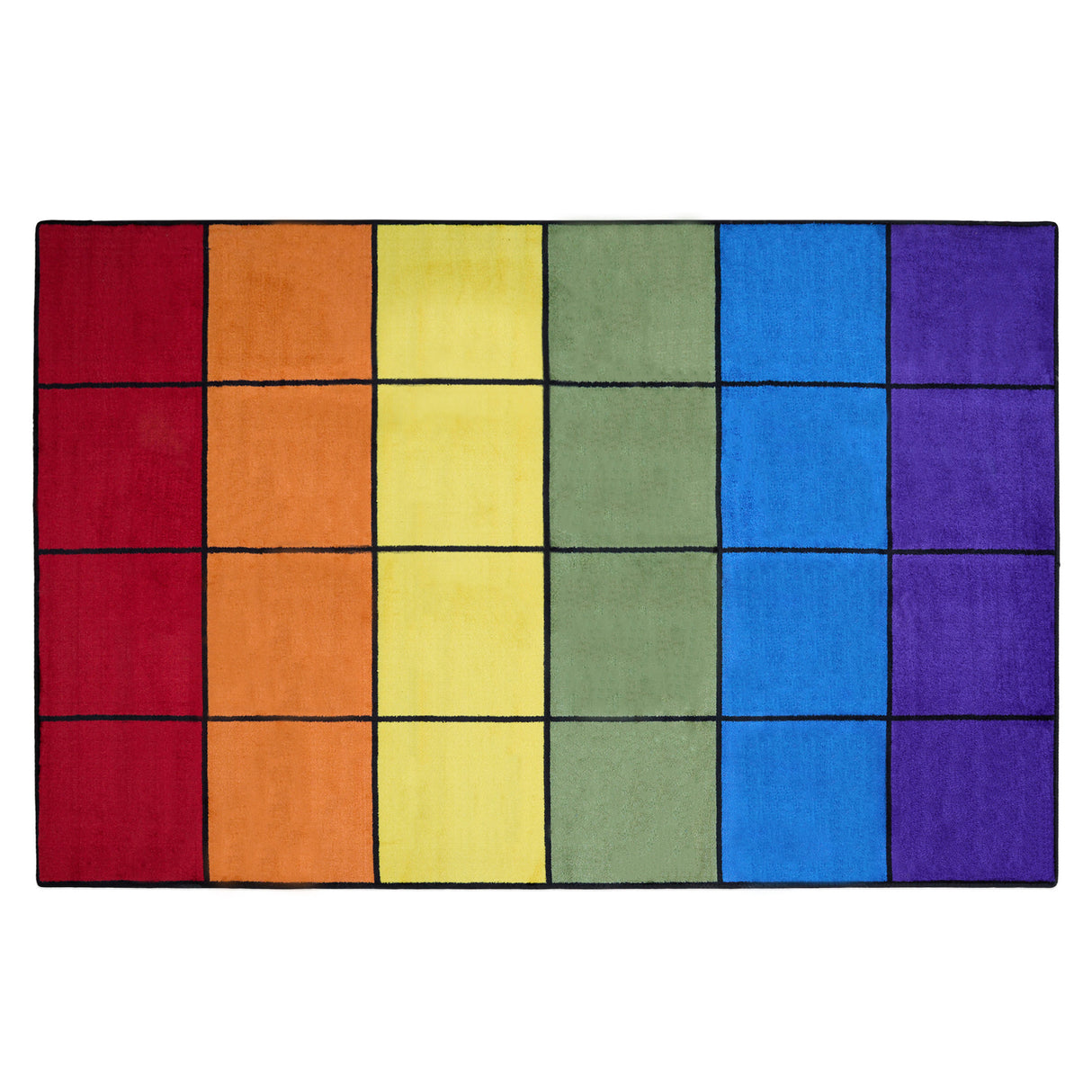 Rainbow Blocks Seating Rug 24 - KidCarpet.com