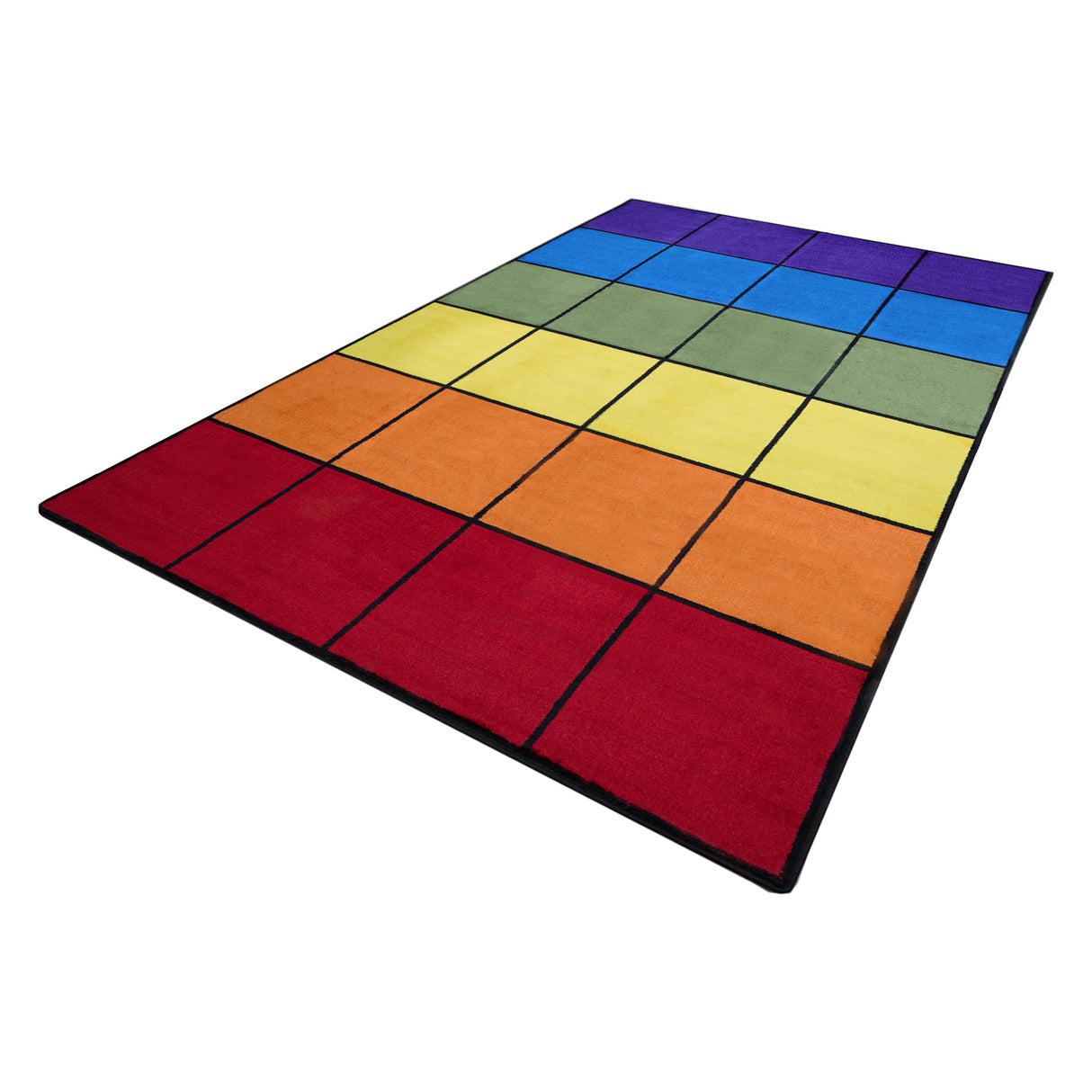 Rainbow Blocks Seating Rug 24 - KidCarpet.com