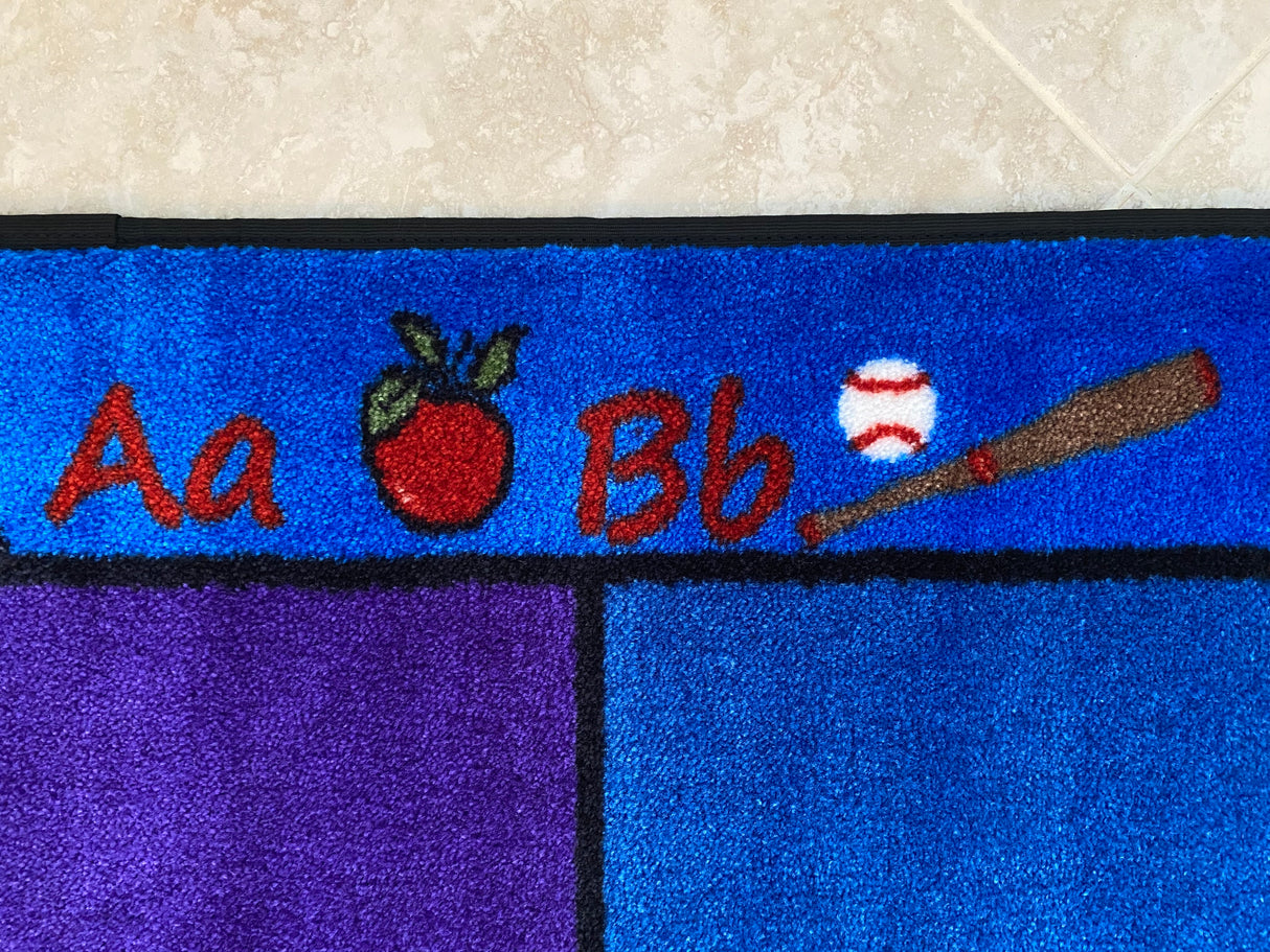 Seating Rainbow with Alphabet Rug 24 - KidCarpet.com