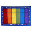 Seating Rainbow with Alphabet Rug 24 - KidCarpet.com