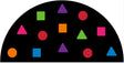 Shapes Seating Semicircle Rug - KidCarpet.com