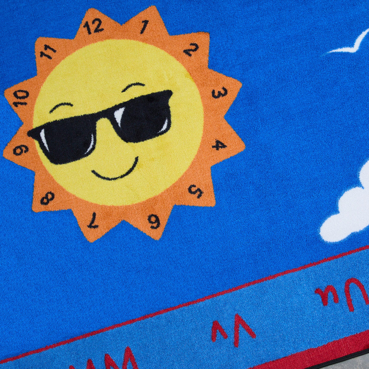 Shine Bright Learning Rainbow Rug - KidCarpet.com