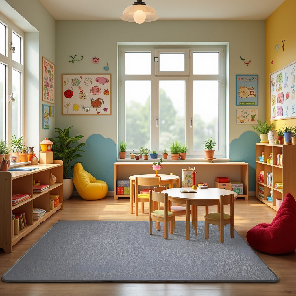 Solid Color Gray - KidCarpet.com