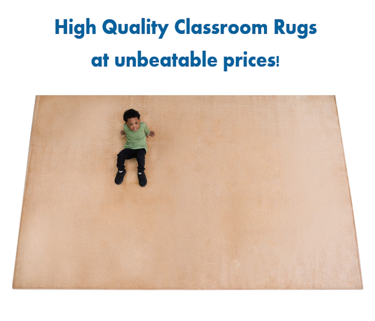 Solid Color Tan - KidCarpet.com