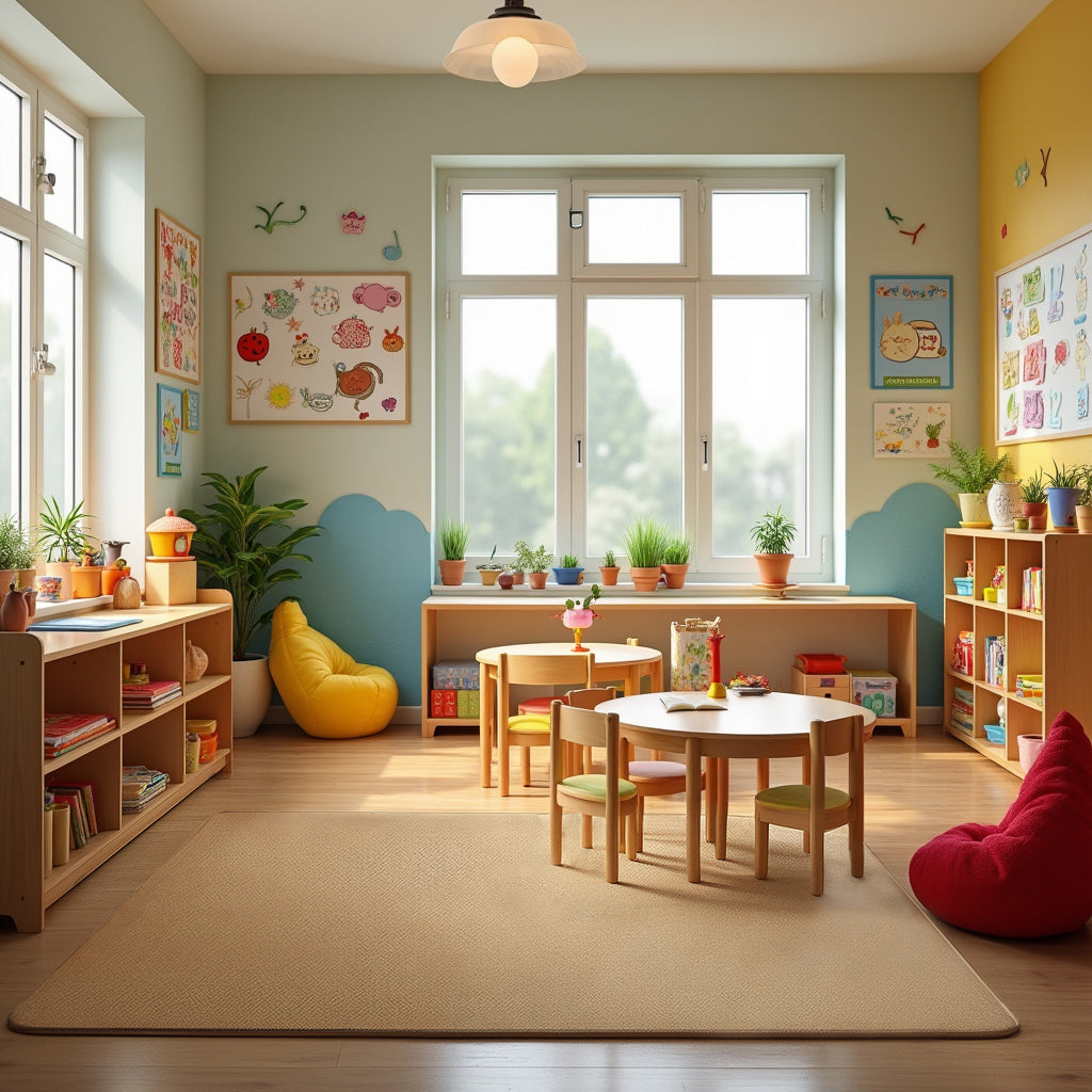 Solid Color Tan - KidCarpet.com