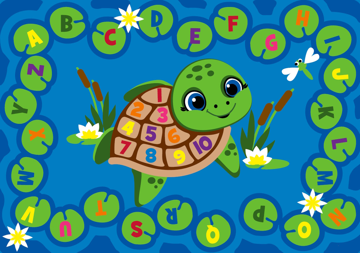 Turtle Pond Circle Time Rug - KidCarpet.com