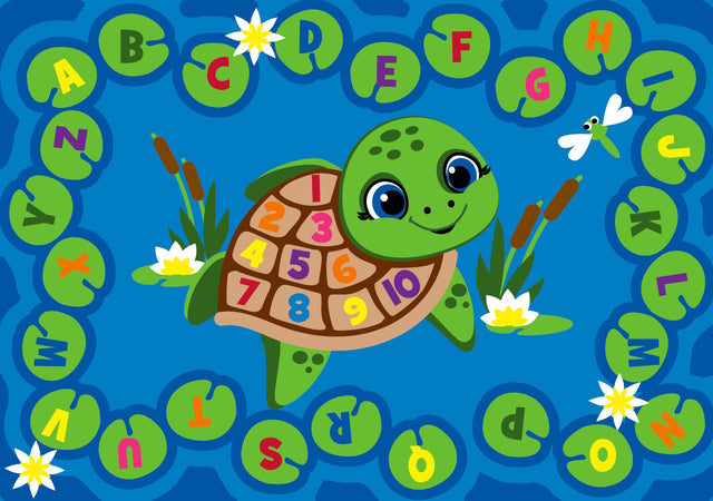 Turtle Pond Circle Time Rug - KidCarpet.com