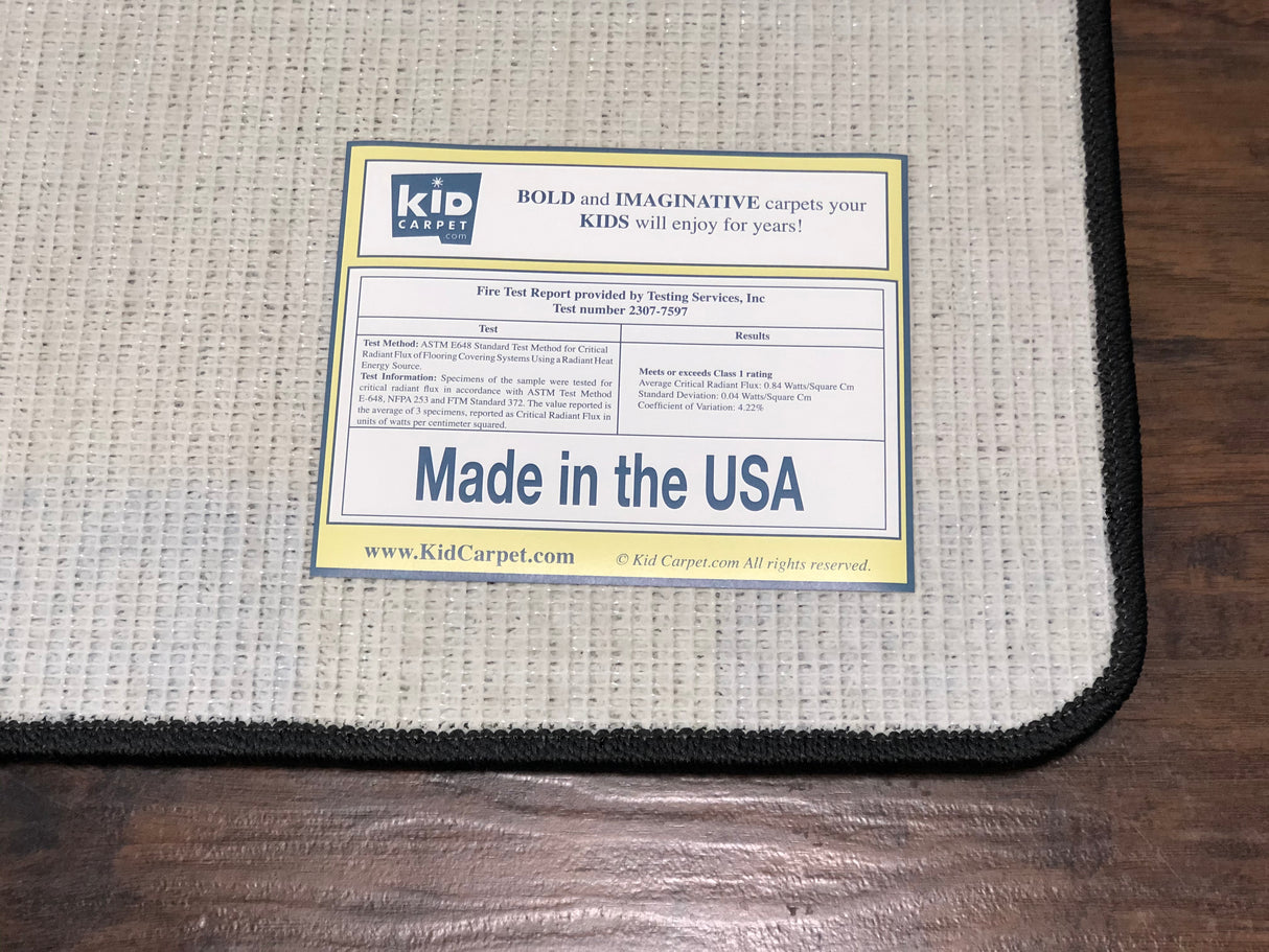Classroom Seating Rug With 24 Squares BRIGHT
