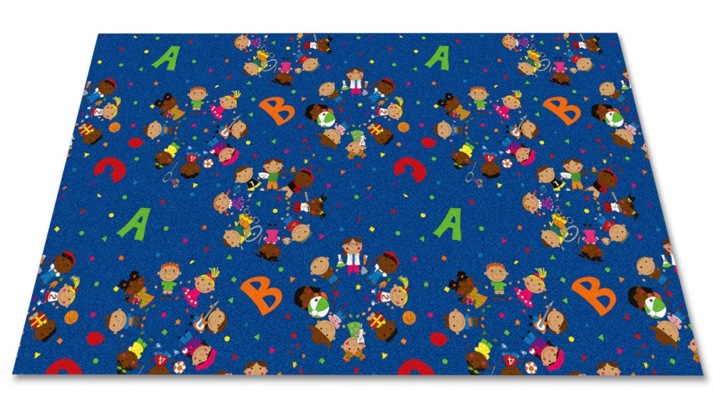 We're All Friends Wall to Wall Carpet - KidCarpet.com