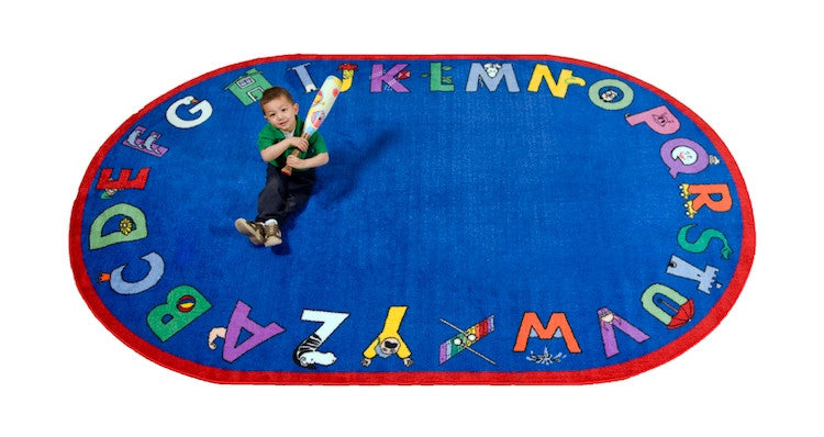 Alphabet With Attitude School Rug - KidCarpet.com