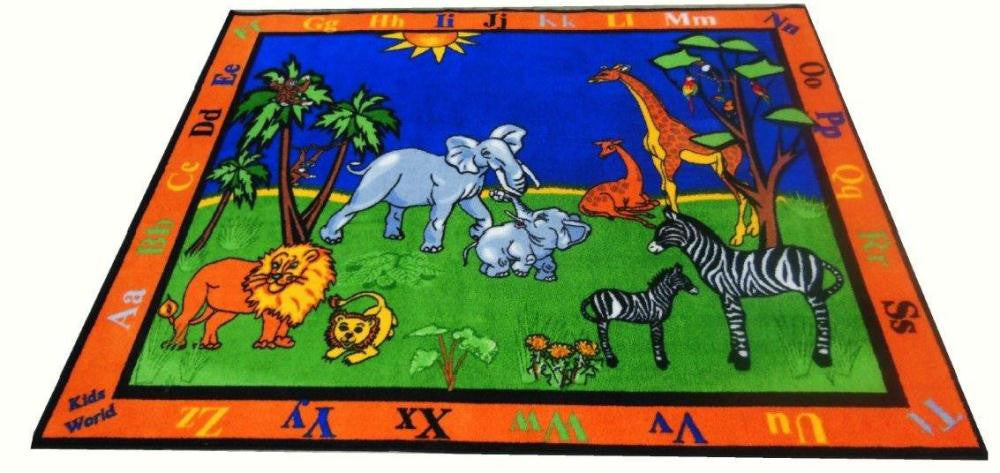 Safari Fun Nursery Rug - KidCarpet.com