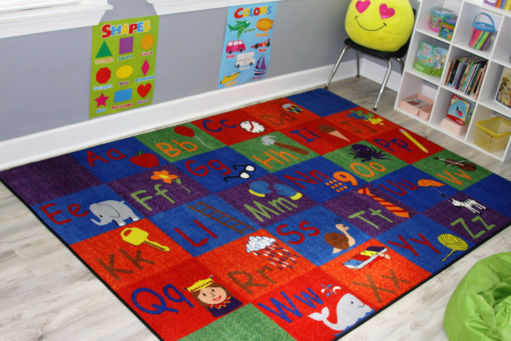 All In A Row Letter Educational Rug