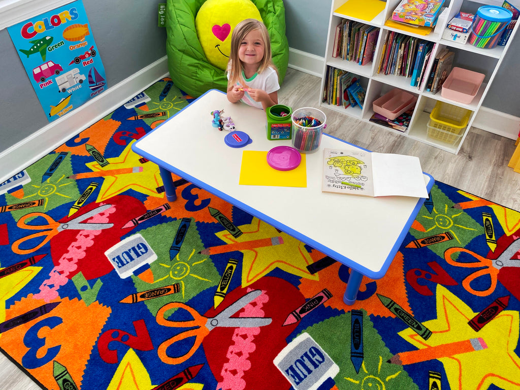 Arts and Crafts Children's Wall to Wall Carpet - KidCarpet.com