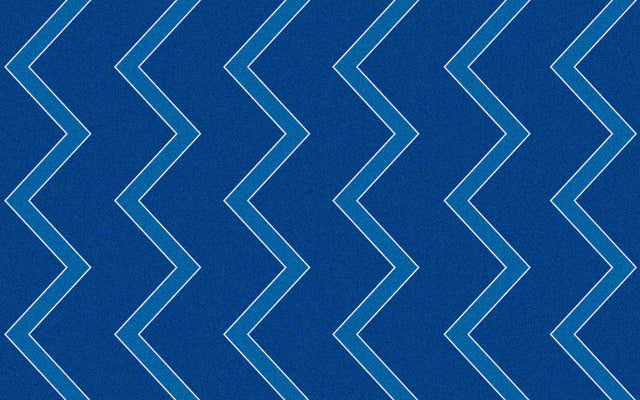 Chevron Kids Rug Blue on Blue - KidCarpet.com